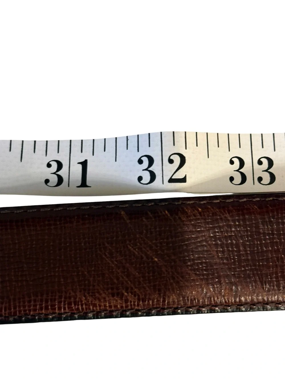 Italian leather brown belt size 36 by Down the Middle